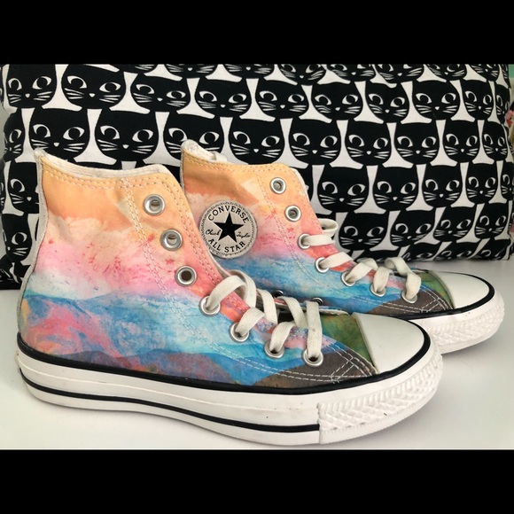 Converse Shoes | Watercolor Converse Hi 